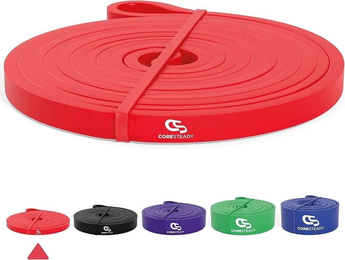Coresteady Resistance Bands | Assisted Pull Up Band | CrossFit Exercise Bands – Powerlifting – Yoga – Mobility Training and Stretching (One Per Sale) for Men and Women